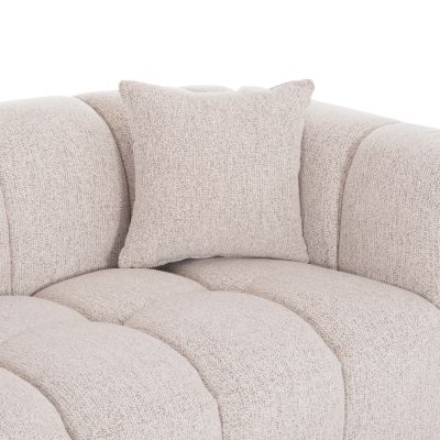 SOFA 3-SEATER NORIKA HM3331.02 ECRU FABRIC 220x88x85Hcm.