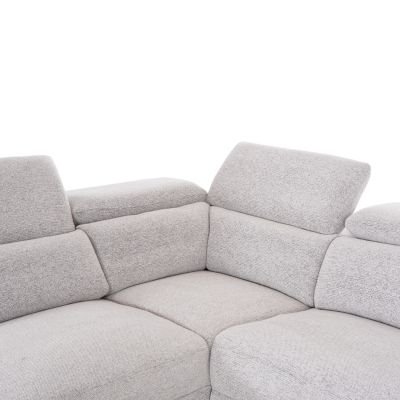 SOFA LEFT CORNER-RECLINE & STORAGE SPACE RESTRO HM3339.02L BEIGE FABRIC 290x220x80Hcm.