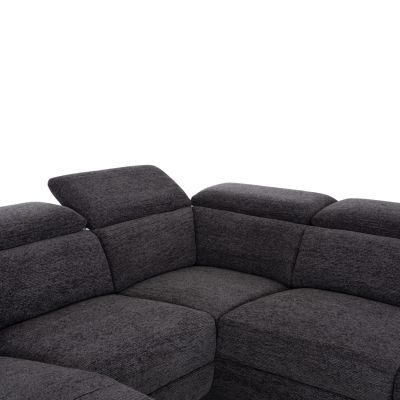 SOFA RIGHT CORNER-RECLINE & STORAGE SPACE RESTRO ΗΜ3339.01R GREY FABRIC 290x220x80Hcm.