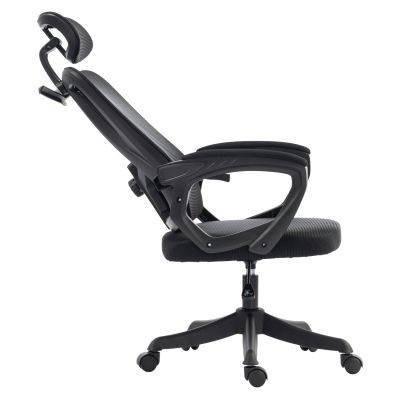 OFFICE CHAIR FRANTIC HM1224.01 BLACK MESH & POLYPROPYLENE 60x60x134Hcm.