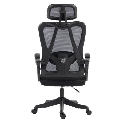 OFFICE CHAIR FRANTIC HM1224.01 BLACK MESH & POLYPROPYLENE 60x60x134Hcm.