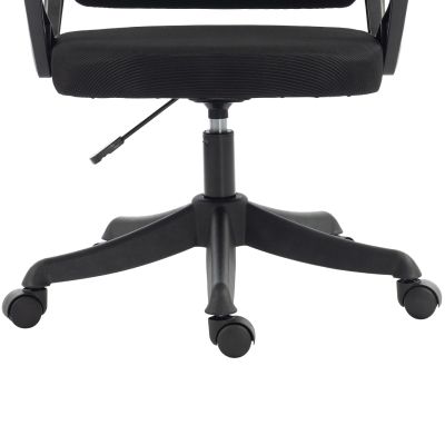 OFFICE CHAIR FRANTIC HM1224.01 BLACK MESH & POLYPROPYLENE 60x60x134Hcm.