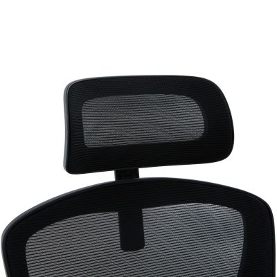 OFFICE CHAIR FLOATER HM1230.01 BLACK MESH FABRIC & PP 62x62x106-116Hcm.