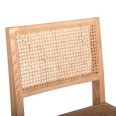 CHAIR FREDRIK HM9873 ASHWOOD AND NATURAL RATTAN IN NATURAL COLOR 45x55,5x83Hcm.