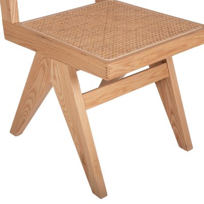 CHAIR FREDRIK HM9873 ASHWOOD AND NATURAL RATTAN IN NATURAL COLOR 45x55,5x83Hcm.