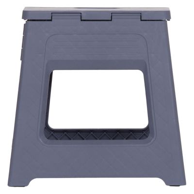 FOLDABLE POLYPROPYLENE STOOL SOLIS HM18392.01 GREY 30x25x30Hcm.