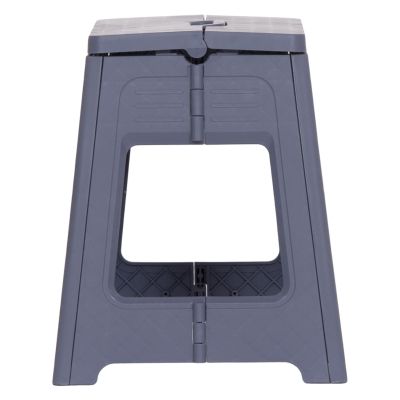 FOLDABLE POLYPROPYLENE STOOL SOLIS HM18392.01 GREY 30x25x30Hcm.