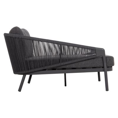 DAYBED SERIES XANTION HM6474.01 DARK GREY ALUMINUM-ROPE-OLEFIN FABRIC 157x147x88Hcm.