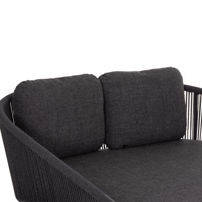 DAYBED SERIES XANTION HM6474.01 DARK GREY ALUMINUM-ROPE-OLEFIN FABRIC 157x147x88Hcm.