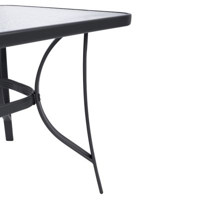 OUTDOOR DINING SET 5PCS BRUNO HM10874.02 METAL & WICKER IN GREY