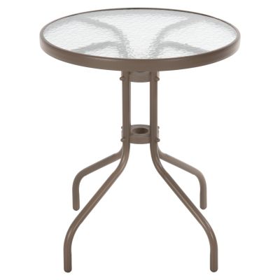 OUTDOOR 3PCS DINING SET LIMA HM10881.04 METAL & TEXTILENE IN CHAMPAGNE COLOR (ROUND)