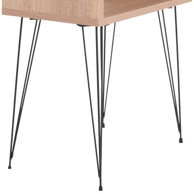 BEDSIDE STAND TODD HM18183.03 MELAMINE IN SONAMA-LEGS IN NATURAL WOOD COLOR 46x30x59Hcm.