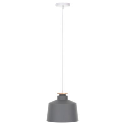 CEILING PENDANT LUMINAIRE HM4158.03 GREY ALUMINUM CAP-WHITE CABLE Φ30x123,5Hcm.