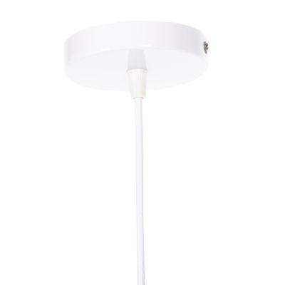 CEILING PENDANT LUMINAIRE HM4158.03 GREY ALUMINUM CAP-WHITE CABLE Φ30x123,5Hcm.