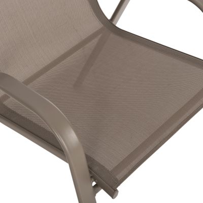 OUTDOOR 5PCS DINING SET LEON HM10882.14 TABLE & 4 ARMCHAIRS--CHAMPAGNE COLOR