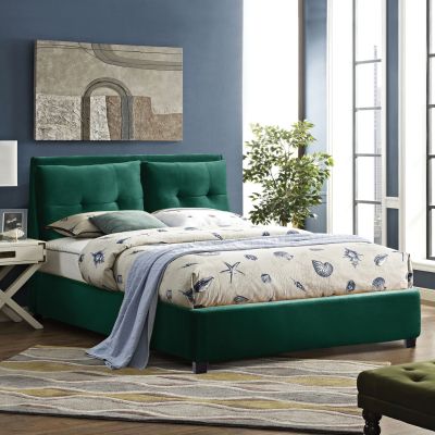 BILLIE BED IN CYPRESS GREEN VELVET HM551.13 160X200