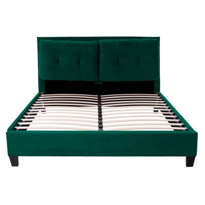 BILLIE BED IN CYPRESS GREEN VELVET HM551.13 160X200