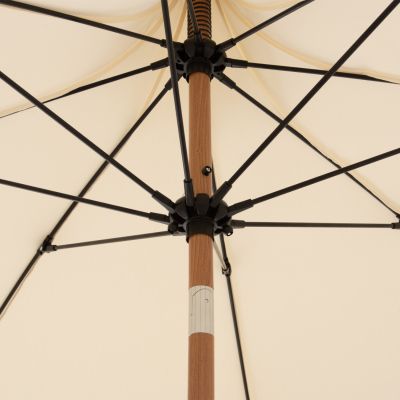 UMBRELLA LADIN HM6550 HEAT TRANSFER STEEL--ECRU SHADE Φ270x270Hcm.