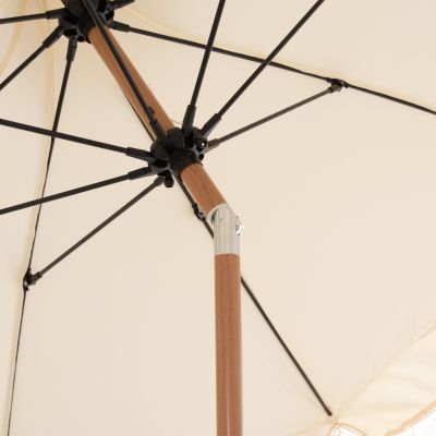UMBRELLA LADIN HM6550 HEAT TRANSFER STEEL--ECRU SHADE Φ270x270Hcm.