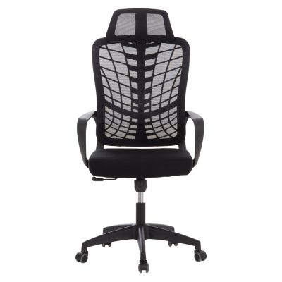 OFFICE CHAIR ELVAR HM1219.01 BLACK MESH--POLYPROPYLENE BASE 63x56x125Hcm.