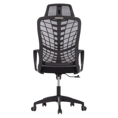 OFFICE CHAIR ELVAR HM1219.01 BLACK MESH--POLYPROPYLENE BASE 63x56x125Hcm.