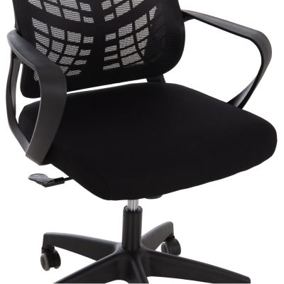 OFFICE CHAIR ELVAR HM1219.01 BLACK MESH--POLYPROPYLENE BASE 63x56x125Hcm.