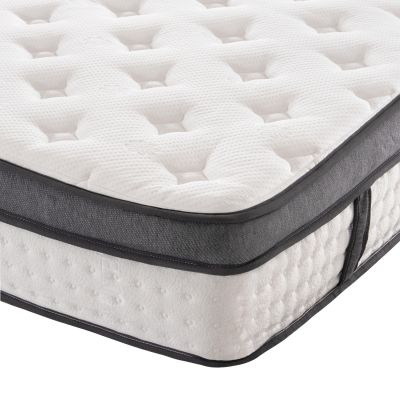 DOUBLE BED WITH MATTRESS INDRA HM10810.13 CYPRESS GREEN VELVET--FOR MATTRESS 160x200cm.