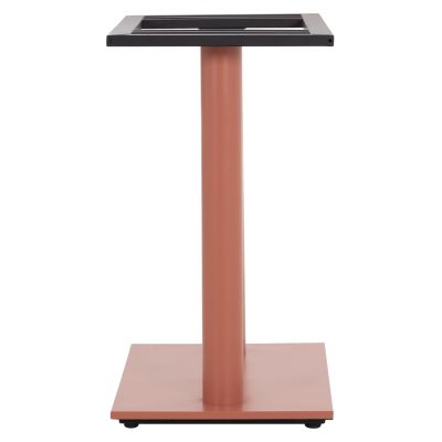 BASE FOR TABLE HM435.27 METAL DOUBLE IN TERRACOTTA COLOR WITH HEIGHT ADJUSTERS 80Χ40Χ72Hcm.