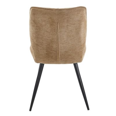 DINING CHAIR GAFF HM18425.03 TAUPE FABRIC-METAL BLACK LEGS 50x67x89Hcm.