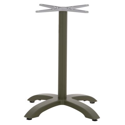 ALUMINUM TABLE BASE HM460.28 GREEN 66x66x72Hcm. CROSS 48x48cm.