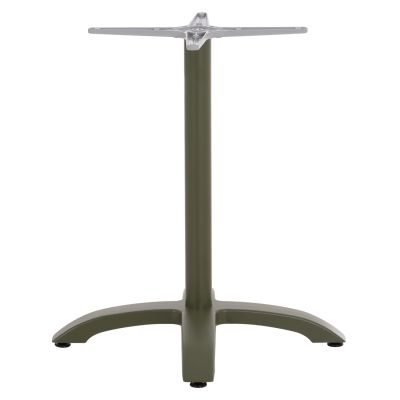 ALUMINUM TABLE BASE HM460.28 GREEN 66x66x72Hcm. CROSS 48x48cm.