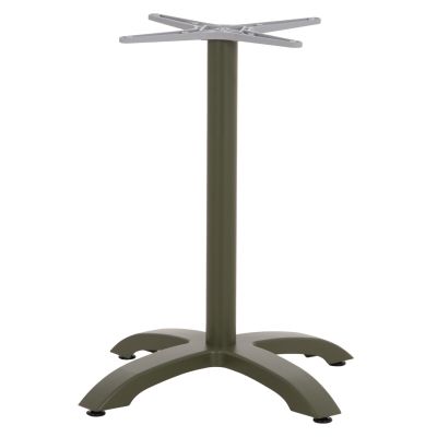 ALUMINUM TABLE BASE HM460.28 GREEN 66x66x72Hcm. CROSS 48x48cm.