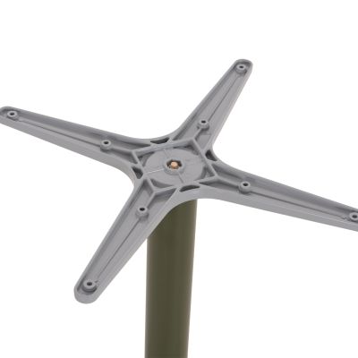 ALUMINUM TABLE BASE HM460.28 GREEN 66x66x72Hcm. CROSS 48x48cm.