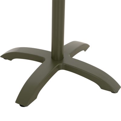 ALUMINUM TABLE BASE HM460.28 GREEN 66x66x72Hcm. CROSS 48x48cm.