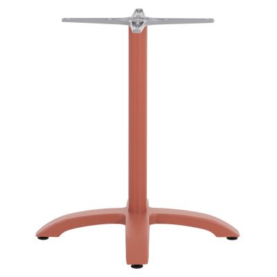 ALUMINUM TABLE BASE HM460.27 TERRACOTTA 66x66x72Hcm. CROSS 48x48cm.