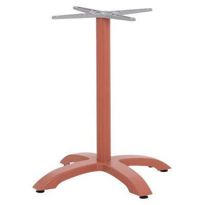 ALUMINUM TABLE BASE HM460.27 TERRACOTTA 66x66x72Hcm. CROSS 48x48cm.