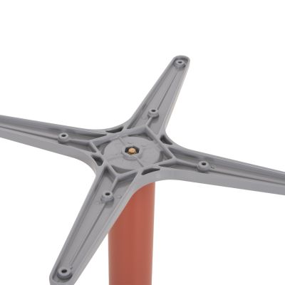 ALUMINUM TABLE BASE HM460.27 TERRACOTTA 66x66x72Hcm. CROSS 48x48cm.