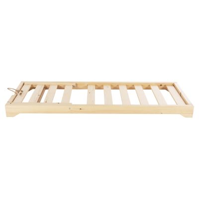 ПЛАЖЕН ШЕЗЛОНГ НИСЪК IKARIA - БОРОВО ДЪРВО В НАТУРАЛ 80x208x32-100Hcm.