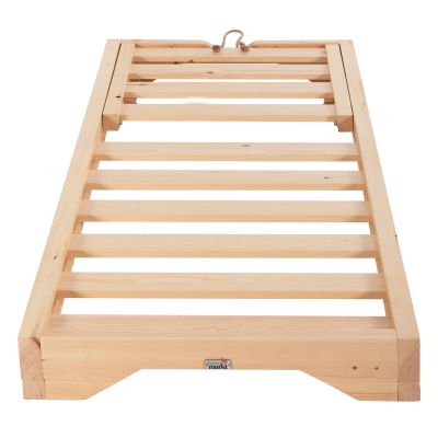 ПЛАЖЕН ШЕЗЛОНГ НИСЪК IKARIA - БОРОВО ДЪРВО В НАТУРАЛ 80x208x32-100Hcm.