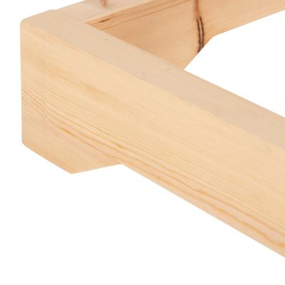 ПЛАЖЕН ШЕЗЛОНГ НИСЪК IKARIA - БОРОВО ДЪРВО В НАТУРАЛ 80x208x32-100Hcm.