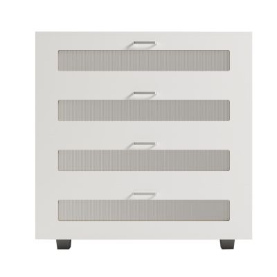 CHEST OF DRAWERS THORGAN HM9880.03 MELAMINE IN WHITE-4 DRAWERS 80Χ40Χ83Hcm.