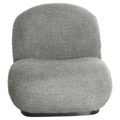 ARMCHAIR BEANY HM9591.05 PISTACHIO GREEN BOUCLE FABRIC 82x82x80Hcm.