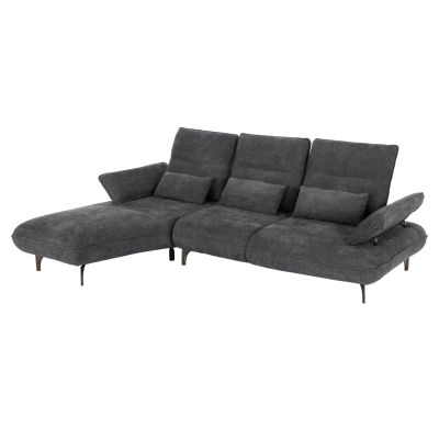 CORNER (LEFT) SOFA-BED CONVERT HM3268.03L GREY FABRIC 283x188x100Hcm.