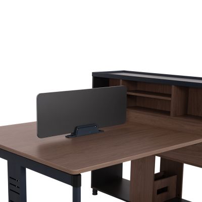 РАБОТНА СТАНЦИЯ ЗА 4 МЕСТА MAVIX -СИВО/ОРЕХ 280x123x110Всм.