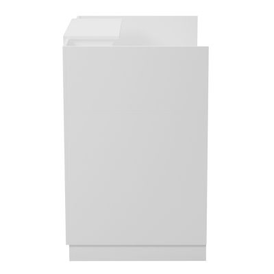 RECEPTION DESK BARRY HM2152.02 MELAMINE IN WHITE 120x70x110Hcm.