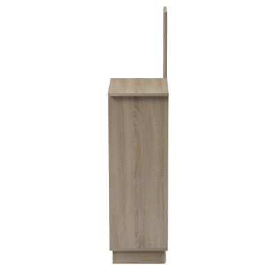 ENTRANCE FURNITURE WITH WALL MIRROR SONG HM18379.01 MELAMINE IN SONAMA 80x30x90Hcm