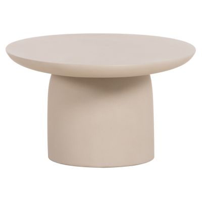 COFFEE TABLE OVAL BRECCAN HM6594.02 BEIGE FIBER CEMENT 130x70x42Hcm.