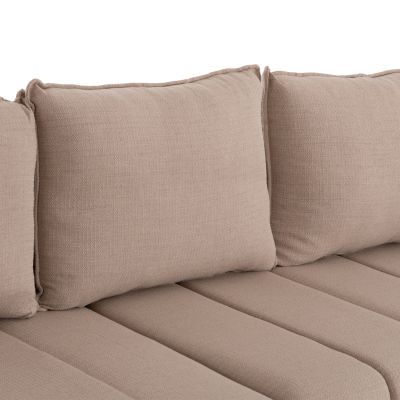 REVERSIBLE CORNER SOFA-BED FREDI HM3312.03 BEIGE FABRIC 220x167x85Hcm.