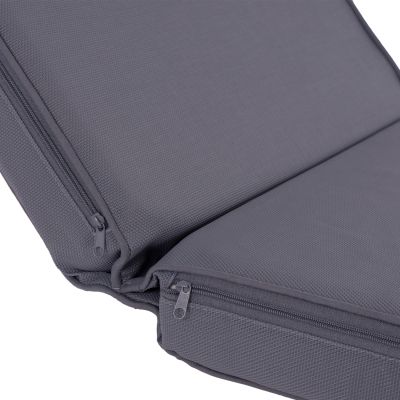 SUNBED CUSHION SIFNOS TEXTLINE GREY HM11236.30T 196(117+1+78)x58x9cm.