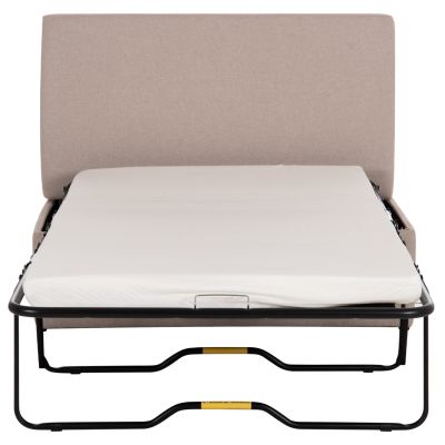 STOOL WITH FOLDING BUNK BED & MATTRESS INGE HM3343.02 BEIGE FABRIC 166x75x40Hcm.